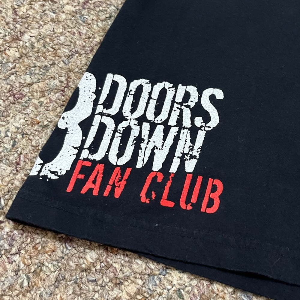 🎸 '01 Three Doors Down Band 3DDFANCLUB.NET 3 Doors Down VINTAGE Triple Graphic T